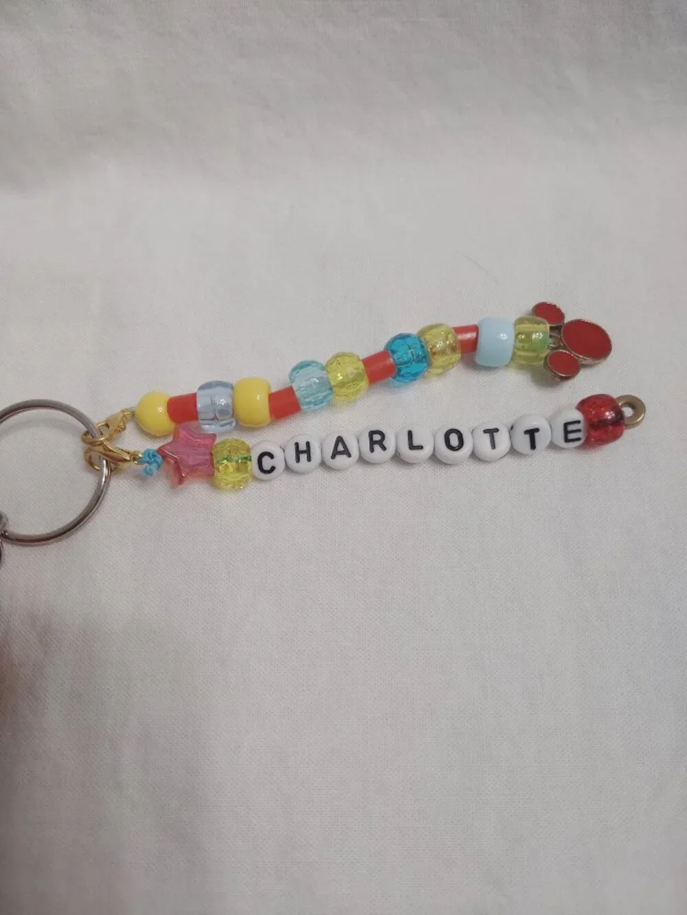 Disney Doorable Red outfit Charlotte Handmade Keychain